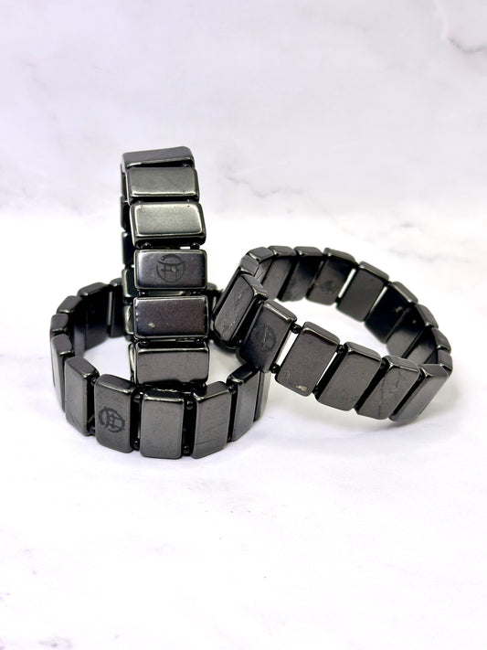 BEYOND MYSTIC SPECIAL EDITION SHUNGITE BRACELETS! - EMF Protection - Hand Cut Genuine Natural Shungite Pendant High Quality Black Lustrous Gemstone from Russia