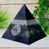SHADOW WORK - Beginners Series  - Orgonite Pyramid - EMF Protector - Smoky Quartz, Labradorite & Aluminum Metals