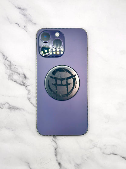 BEYOND MYSTIC SPECIAL EDITION SHUNGITE ROUND PHONE PLATES! - EMF Protection - Hand Cut Genuine Natural Shungite Phone Plate High Quality Black Lustrous Gemstone from Russia