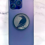 SENDING RAVENS SPECIAL EDITION SHUNGITE ROUND PHONE PLATES! - EMF Protection - Hand Cut Genuine Natural Shungite Phone Plate High Quality Black Lustrous Gemstone from Russia