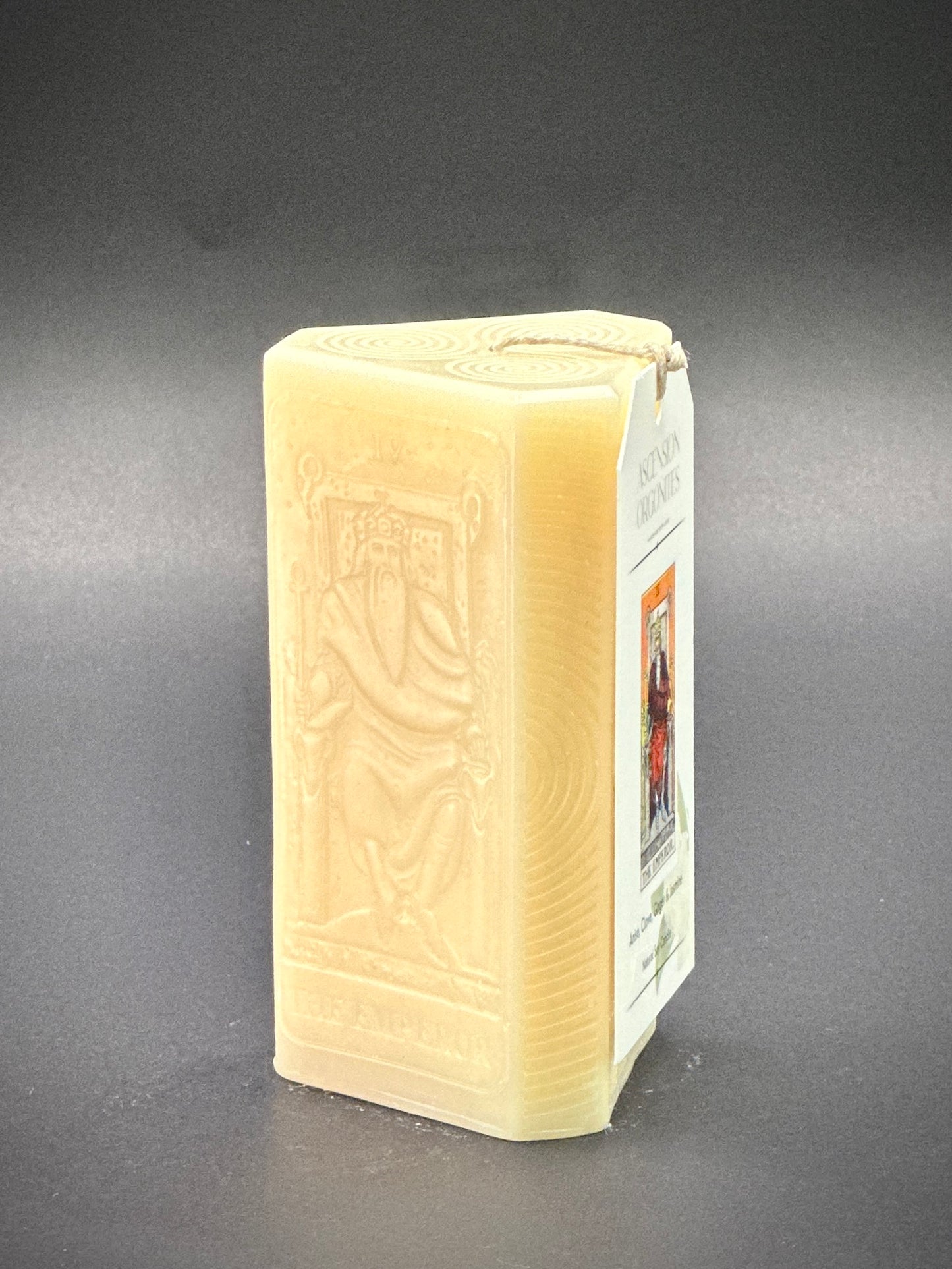 THE EMPEROR CARD - Special Edition Tarot Candle - Natural Soy Candle by Ascension Orgonites