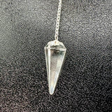Pendulum Set - Clear Quartz and Metal Pendulum Set for Dowsing!