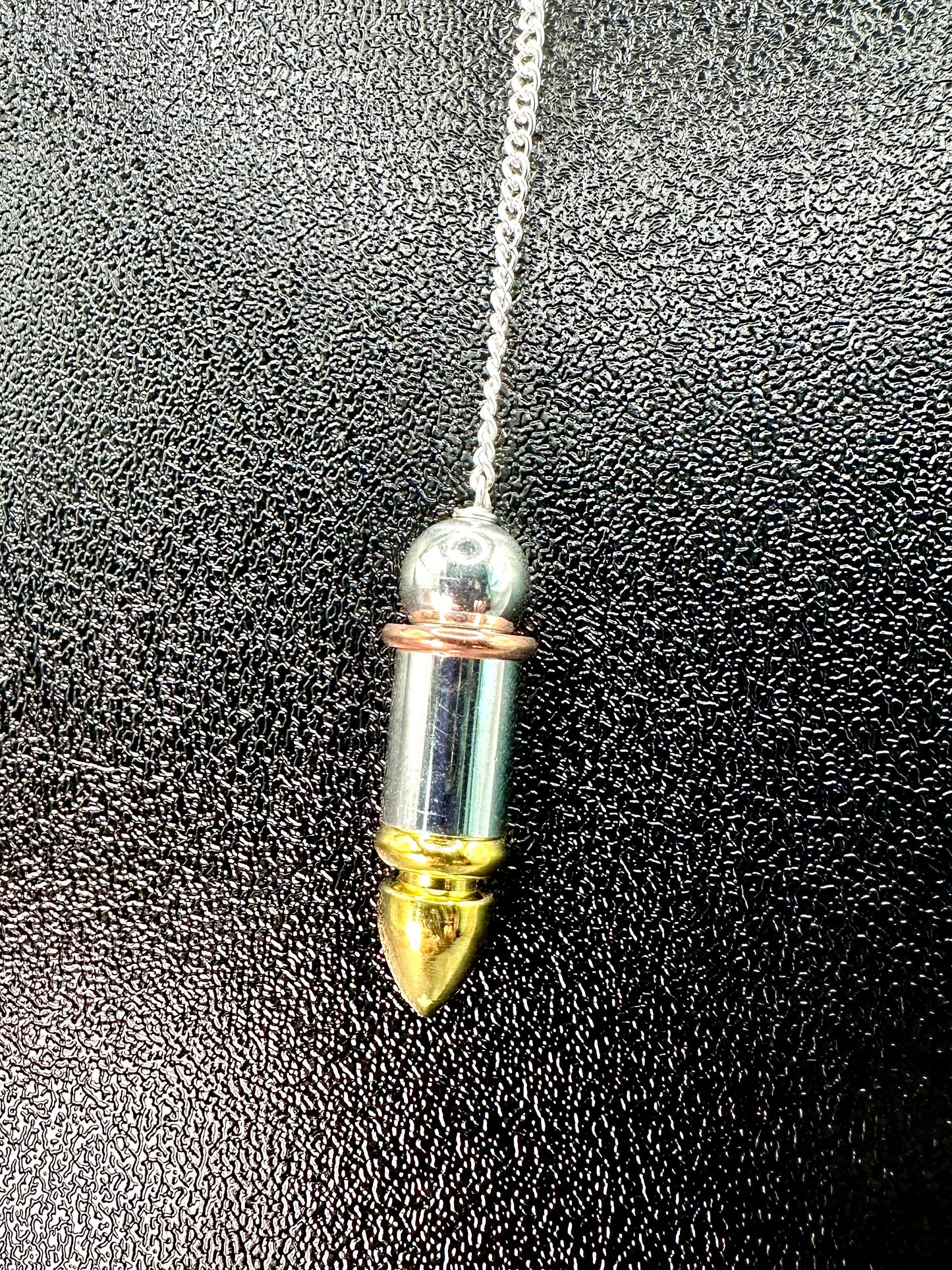 Pendulum Set - Clear Quartz and Metal Pendulum Set for Dowsing!