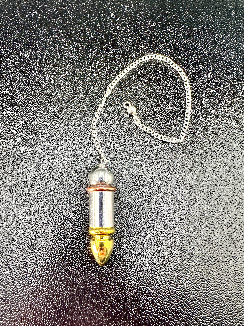 Pendulum Set - Clear Quartz and Metal Pendulum Set for Dowsing ...