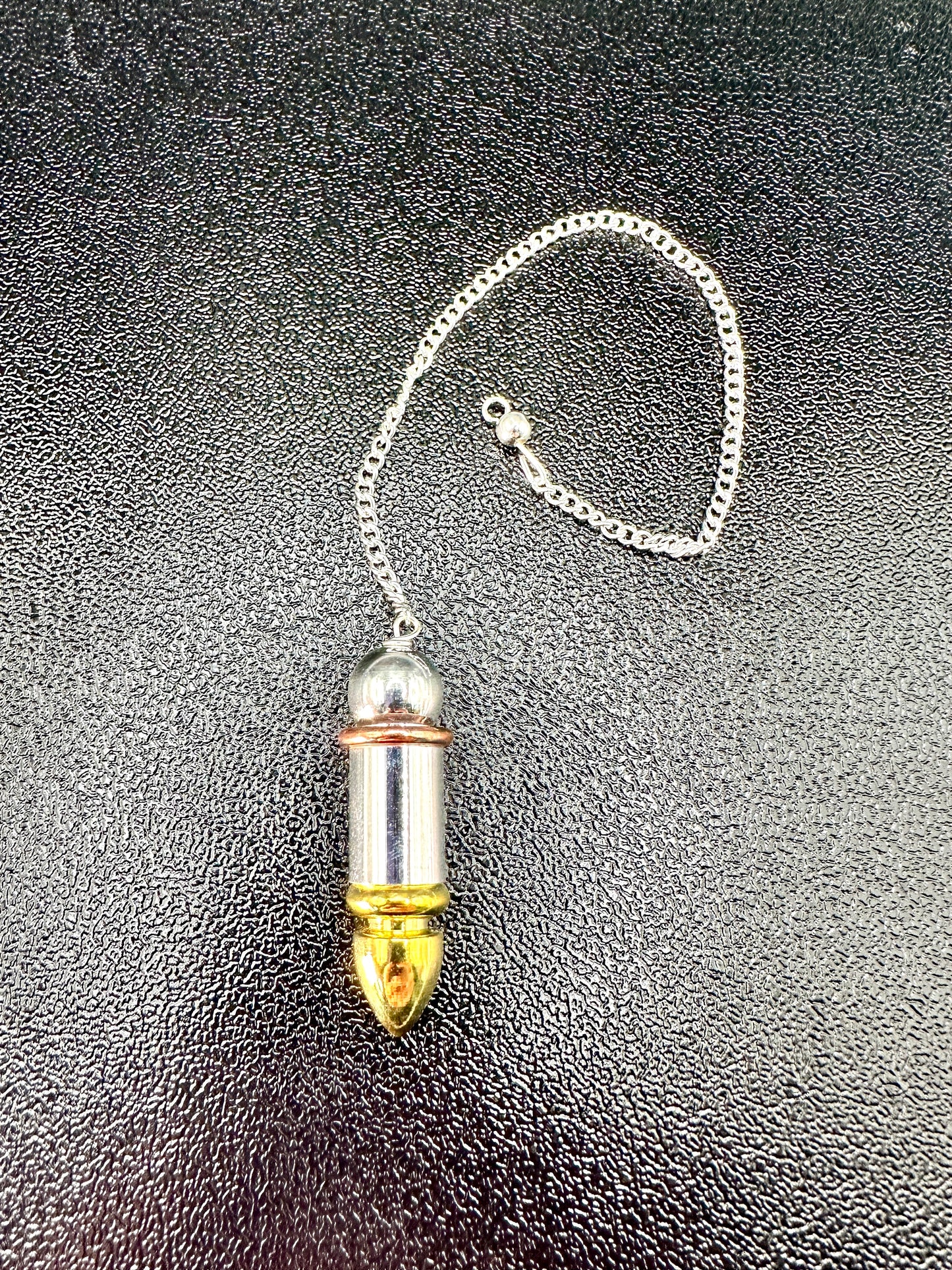 Pendulum Set - Clear Quartz and Metal Pendulum Set for Dowsing!