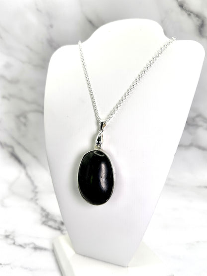 Shungite Handmade Silver Pendant!