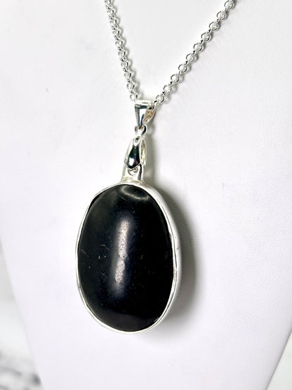 Shungite Handmade Silver Pendant!