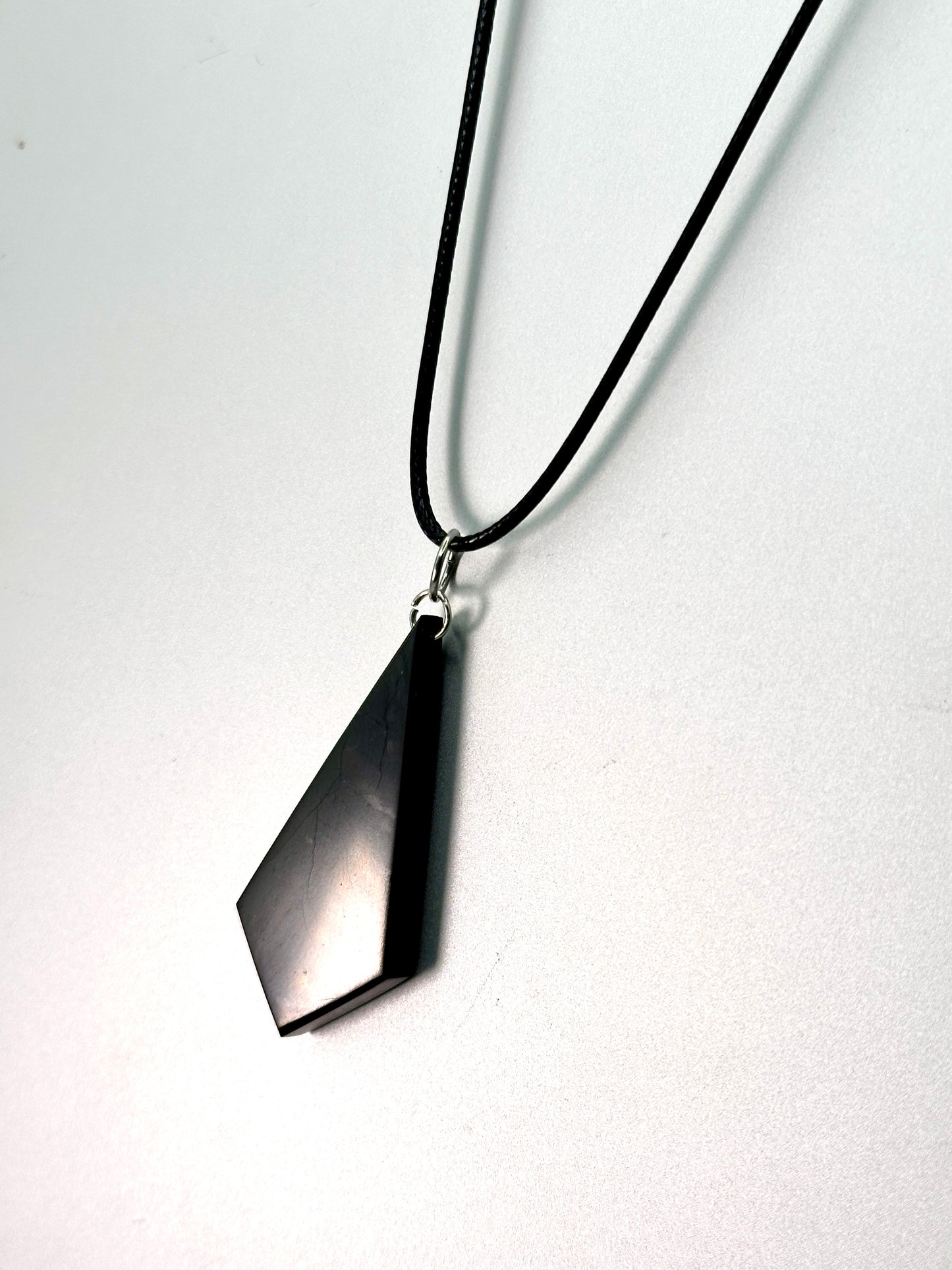 SHUNGITE PENDANTS BACK IN STOCK! HURRY WHILE SUPPLIES LAST! - EMF Protection - Hand Cut Genuine Natural Shungite Pendant High Quality Black Lustrous Gemstone from Russia