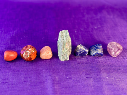 All 7 Chakras Crystal Grid Set - For Beginners or Experts - Crystal, Energy Healing