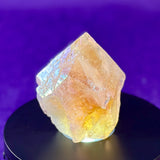 Aura Citrine Top Polished Rough Point — Semi-Raw Standing Angel Aura Citrine | Money & Success Stone