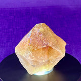 Aura Citrine Top Polished Rough Point — Semi-Raw Standing Angel Aura Citrine | Money & Success Stone