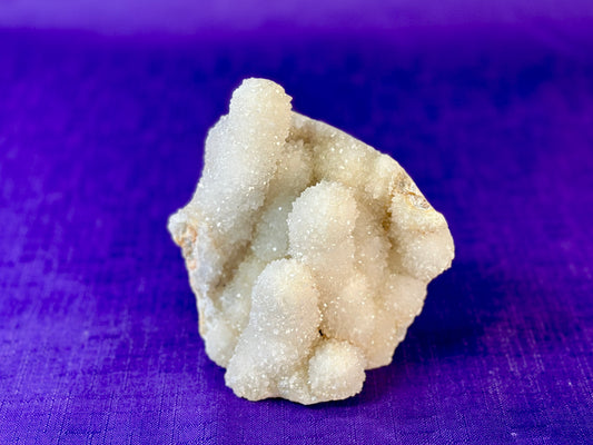 Chalcedony & Crystal Quartz Stalactite 3-8", Natural Quartz on Chalcedony Stalactite Specimen