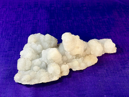 Chalcedony & Crystal Quartz Stalactite 3-8", Natural Quartz on Chalcedony Stalactite Specimen