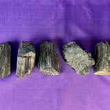 Black Tourmaline Log, Grade A++ Natural Black Tourmaline Rod - Shiny Black Tourmaline