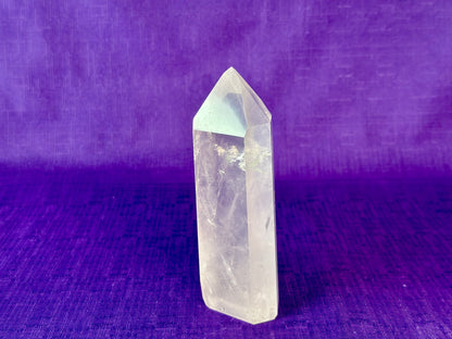 Premium Clear Quartz Obelisk, Standing Polished Clear Quartz Point