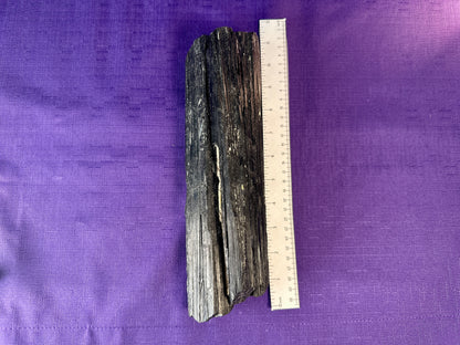 Extra Large Black Tourmaline Chunk / Rod / Log. Natural Rough Black Tourmaline