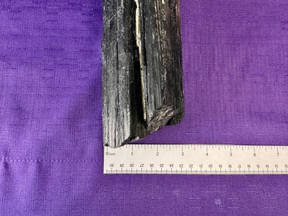 Extra Large Black Tourmaline Chunk / Rod / Log. Natural Rough Black Tourmaline