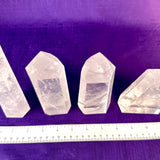 Premium Clear Quartz Obelisk, Standing Polished Clear Quartz Point