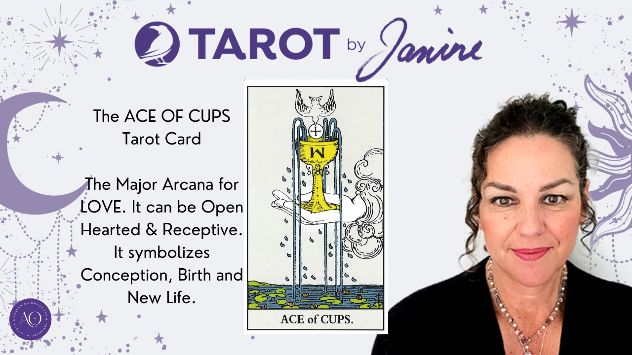 THE ACE OF CUPS - Special Edition Tarot Candle - Natural Soy Candle by Ascension Orgonites