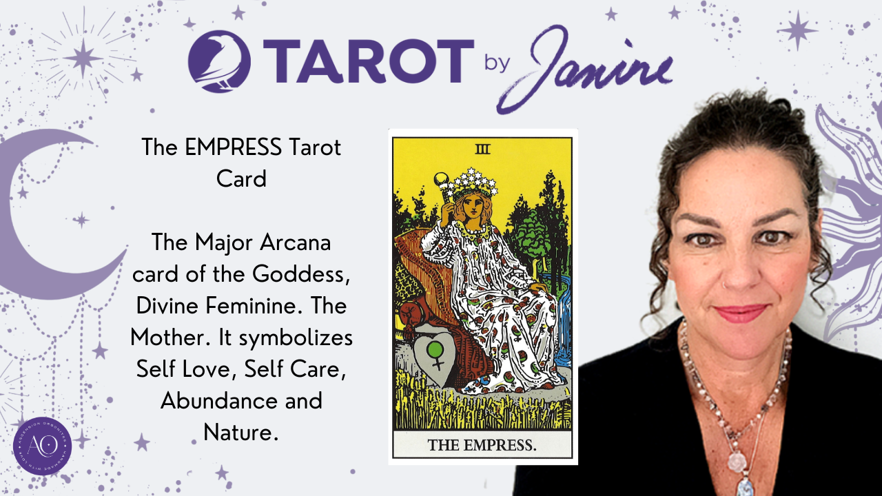 THE EMPRESS CARD - Special Edition Tarot Candle - Natural Soy Candle by Ascension Orgonites