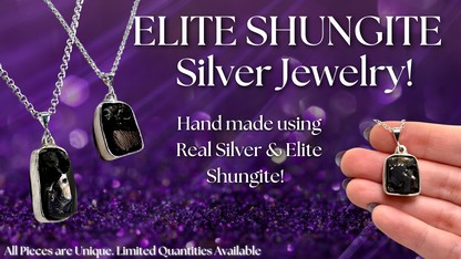 Elite Shungite Handmade Silver Pendants!