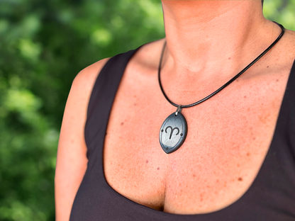 ASTROLOGY SHUNGITE PENDANTS! - EMF Protection - Hand Cut Genuine Natural Shungite Pendant High Quality Black Lustrous Gemstone from Russia