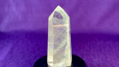 Premium Clear Quartz Obelisk, Standing Polished Clear Quartz Point