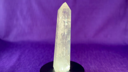Premium Clear Quartz Obelisk, Standing Polished Clear Quartz Point