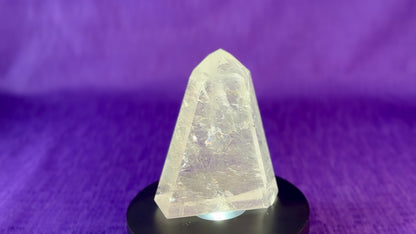 Premium Clear Quartz Obelisk, Standing Polished Clear Quartz Point