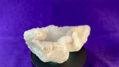 Chalcedony & Crystal Quartz Stalactite 3-8", Natural Quartz on Chalcedony Stalactite Specimen