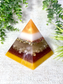 PAZ - Orgonite Pyramid - EMF Protector - Citrine Crystal and Copper Metal