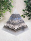 WINTER SOLSTICE - Special Edition Hexagonal Pyramid! - EMF Protector - Opalite, Moonstone, White Quartz, Howlite Crystals, with Aluminum Metal, White Brass and Real Silver Flakes