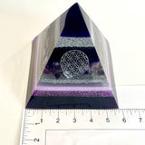 HAYLEY - Orgonite Pyramid - EMF Protector - Amethyst Crystal and Aluminum Metal