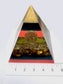 TERESA - Orgonite Pyramid - EMF Protector - Tiger's Eye Crystal and Brass Metal