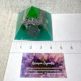 ELLEN - Orgonite Pyramid - EMF Protector - Aventurine Crystal and Aluminum Metal