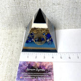 MARY - Orgonite Pyramid - EMF Protector - Lapis Lazuli and Brass Metal