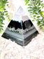 NORA - Orgonite Pyramid - EMF Protection - Obsidian Crystal and Aluminum Metal