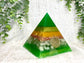 CHLOE - Orgonite Pyramid - EMF Protector - Citrine Crystal and Copper Metals