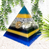 ARAMIS Creative Learning Center Official Pyramid - EMF Protector - Citrine Crystals and Aluminium Metals