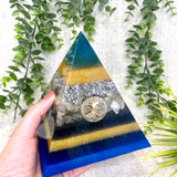 ARAMIS Creative Learning Center Official Pyramid - EMF Protector - Citrine Crystals and Aluminium Metals
