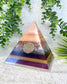EMILIA - Orgonite Pyramid - EMF Protector - Rose Quartz and Copper Metal