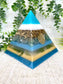 GAIA - Orgonite Pyramid - EMF Protector - Aventurine Crystal and Brass Metal