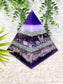 ARCHANGEL MICHAEL - Orgonite Pyramid - EMF Protector - Amethyst, Charoite, Ametrine, Kunzite and Aluminum Metal