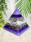 LILAC - Orgonite Pyramid - EMF Protector - Howlite, Ametrine Crystal and Aluminum Metals