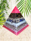 LIBRA - Astrology Edition - Orgonite Pyramid - EMF Protector - Blue Tiger's Eye, Lapis Lazuli and Ametrine with Aluminum Metal
