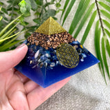 MARCEL- Orgonite Pyramid - EMF Protector - Sodalite Crystal and Copper Metal