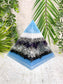AQUARIUS - Astrology Edition - Orgonite Pyramid - EMF Protector - Amethyst, Aquamarine and Hematite with Aluminum Metal