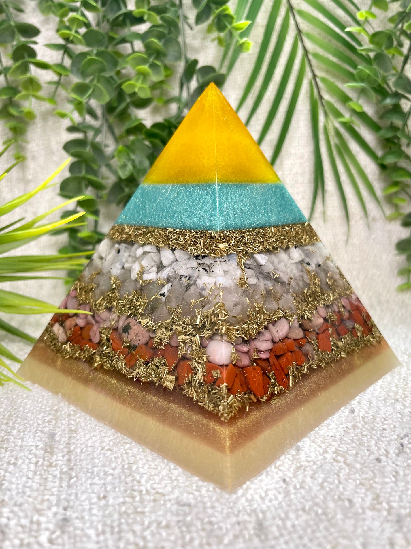 CANCER - Astrology Edition - Orgonite Pyramid - EMF Protector - Moonst ...