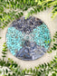 Peace and Calm Orgonite Charging Plate - EMF Protector - Turquoise, Sodalite, Blue Kyanite Aluminum Metals